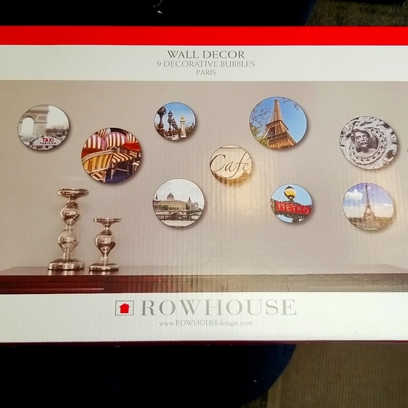 NEW PARIS decorative wall art.  9 different / Rowhouse Design. still in box! - Picture 3 of 5